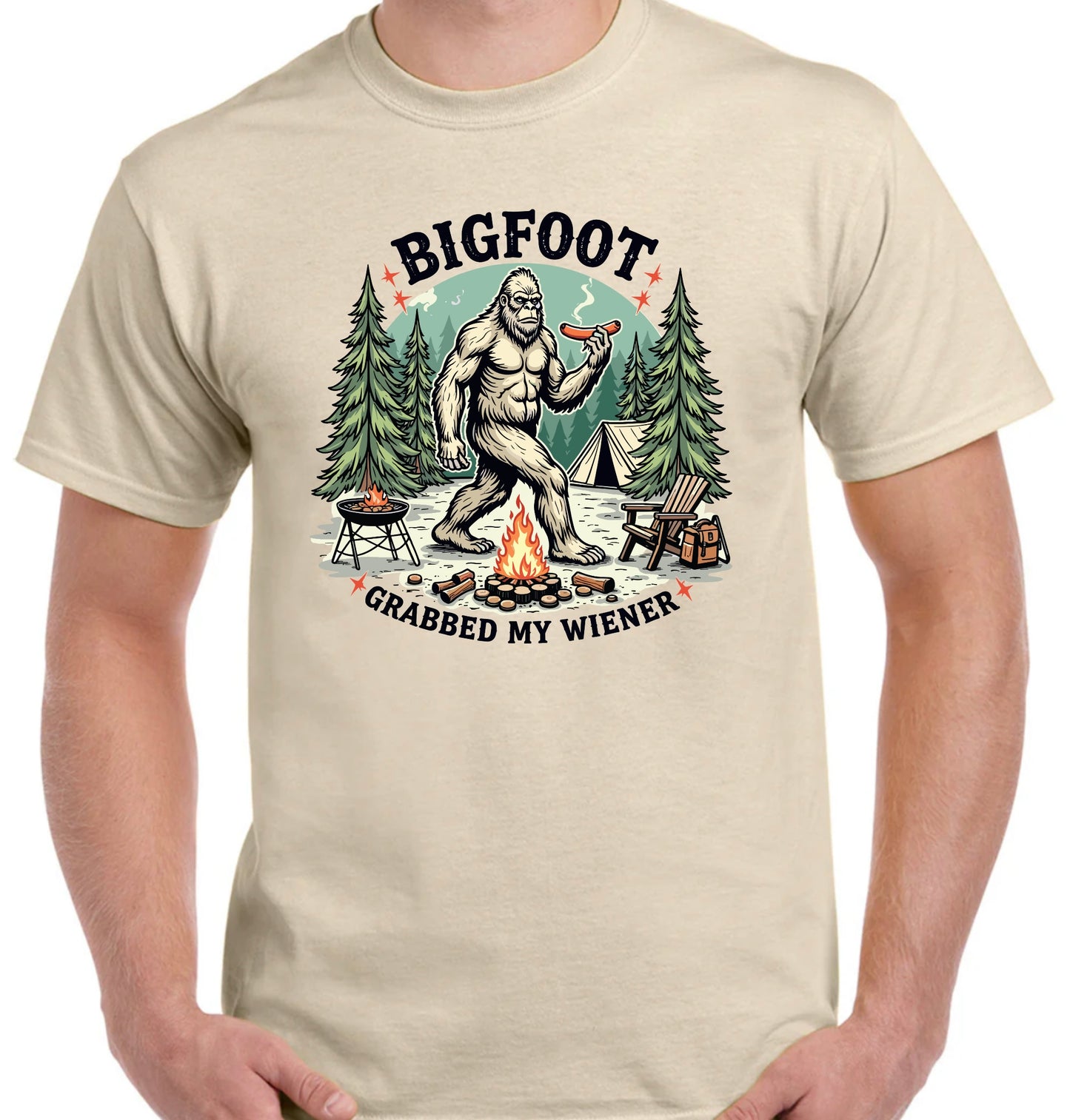 Big foot grabbed my wiener