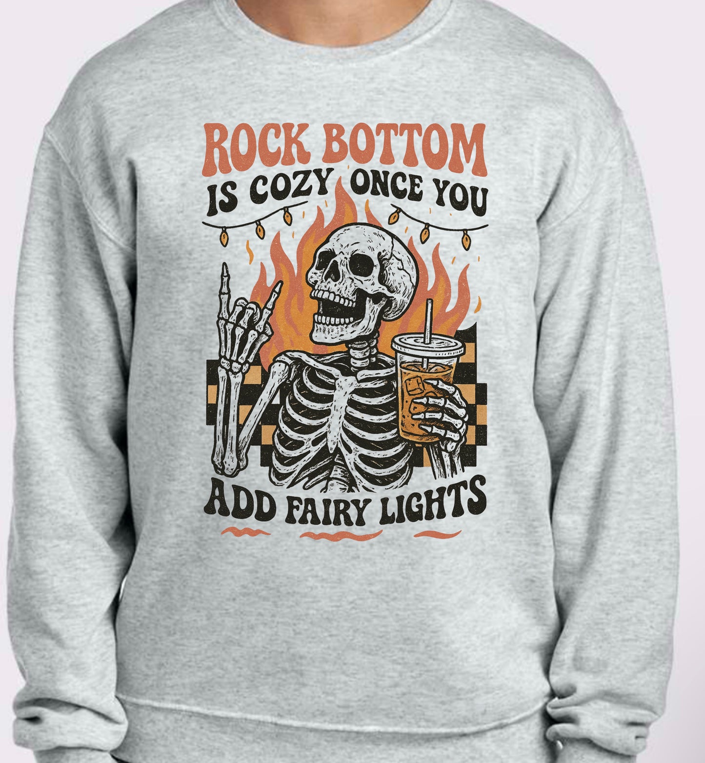 Rock bottom is cozy once you add fairy lights